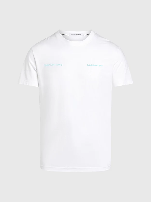 Camiseta com logotipo nas costas