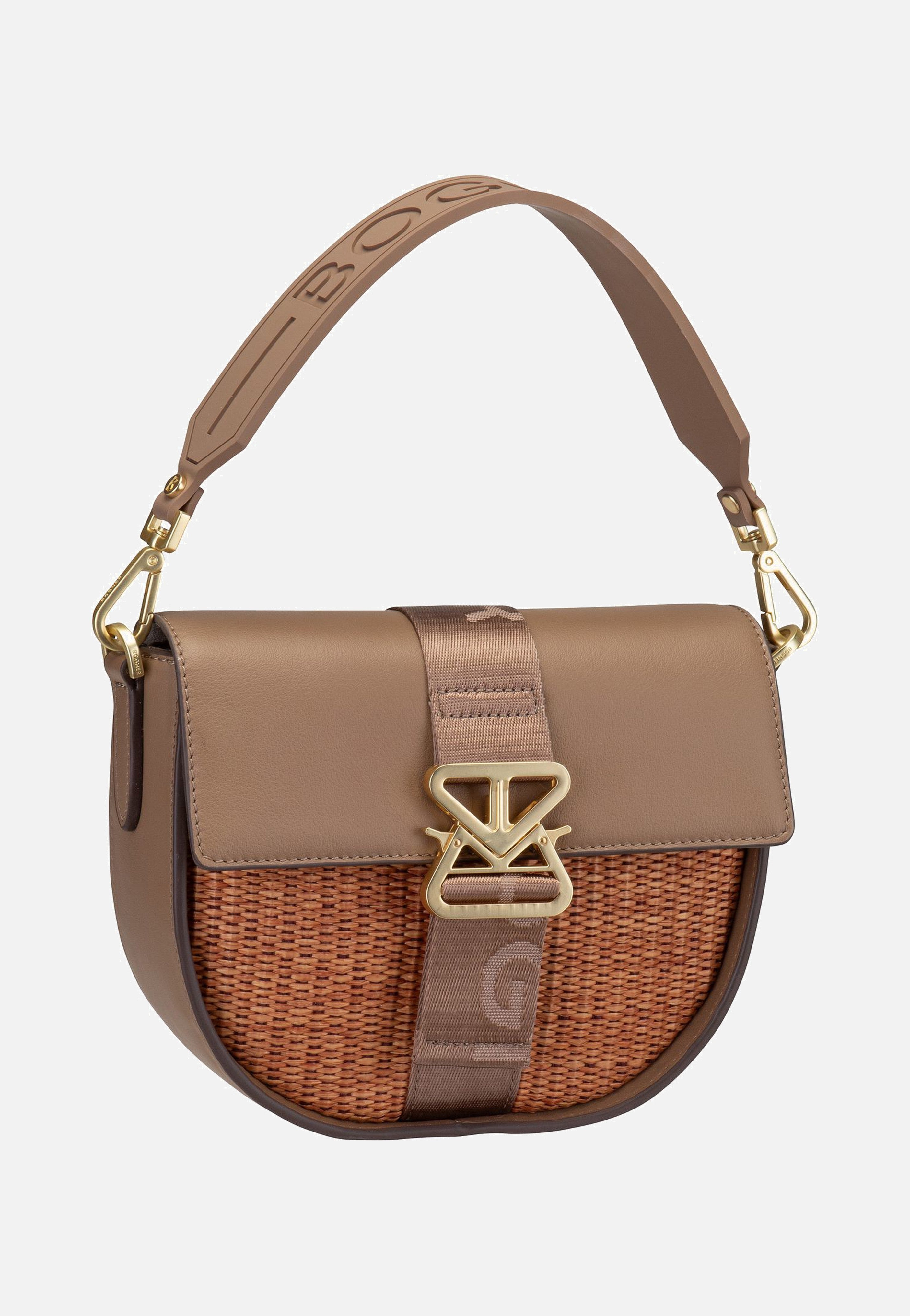 Zuoz Rafia Cassy SHF Portabella - Saddle Bag