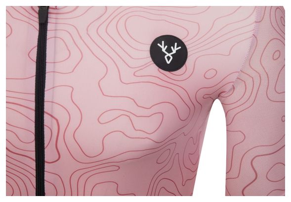 Maillot Manches Courtes LeBram Grand Ballon Rouge Coupe Aéro