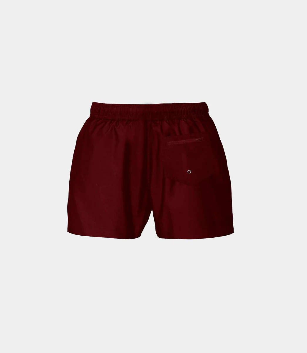 Maillot de bain uni bordeaux 