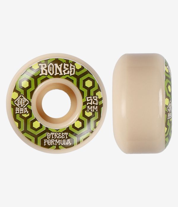 Bones STF Retros V1 Rollen (white green) 53mm 99A 4er Pack