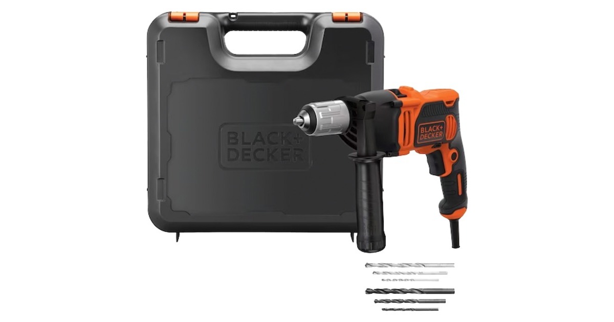 BLACK+DECKERKlopboormachine BEH850K  (Oranje/zwart, Koffer)