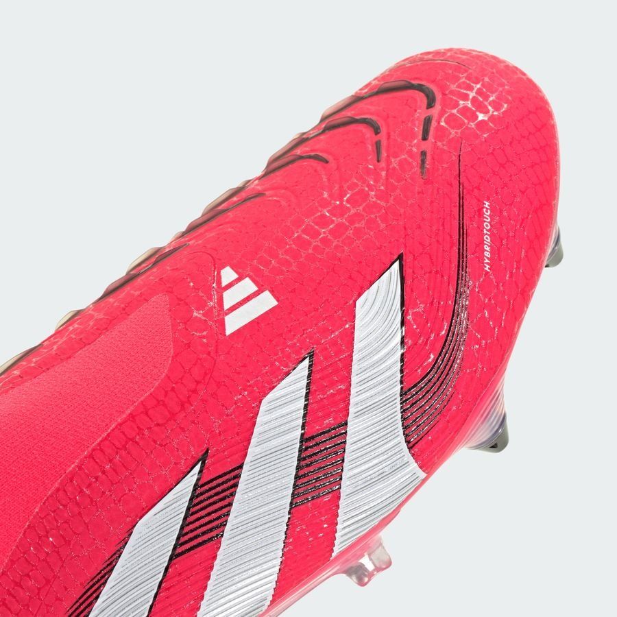 adidas Predator Elite Laceless SG Pure Victory - Lucid Red/Blanc/Noir