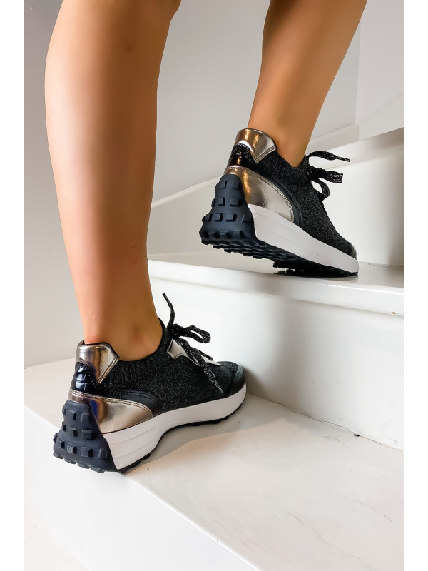 Baskets IMPALA Crochet Noir - Reqins