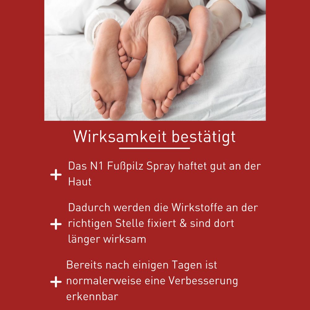 N1 Fußpilz Spray – Lindert Jucken & Reizungen