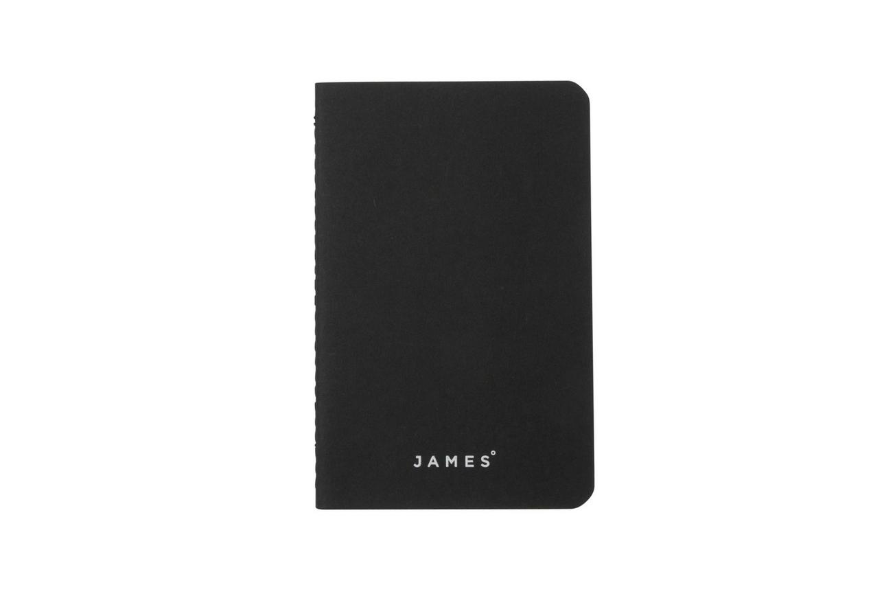 The James Brand The Daily Notebooks CO306955-11 Matte Black, 3 Pack, notitieboekjes