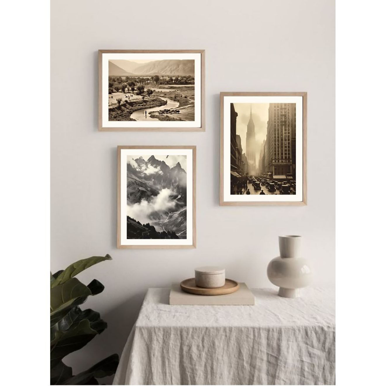 Hartman Affiche Old Postcard 05  noir/blanc - 30x40 cm