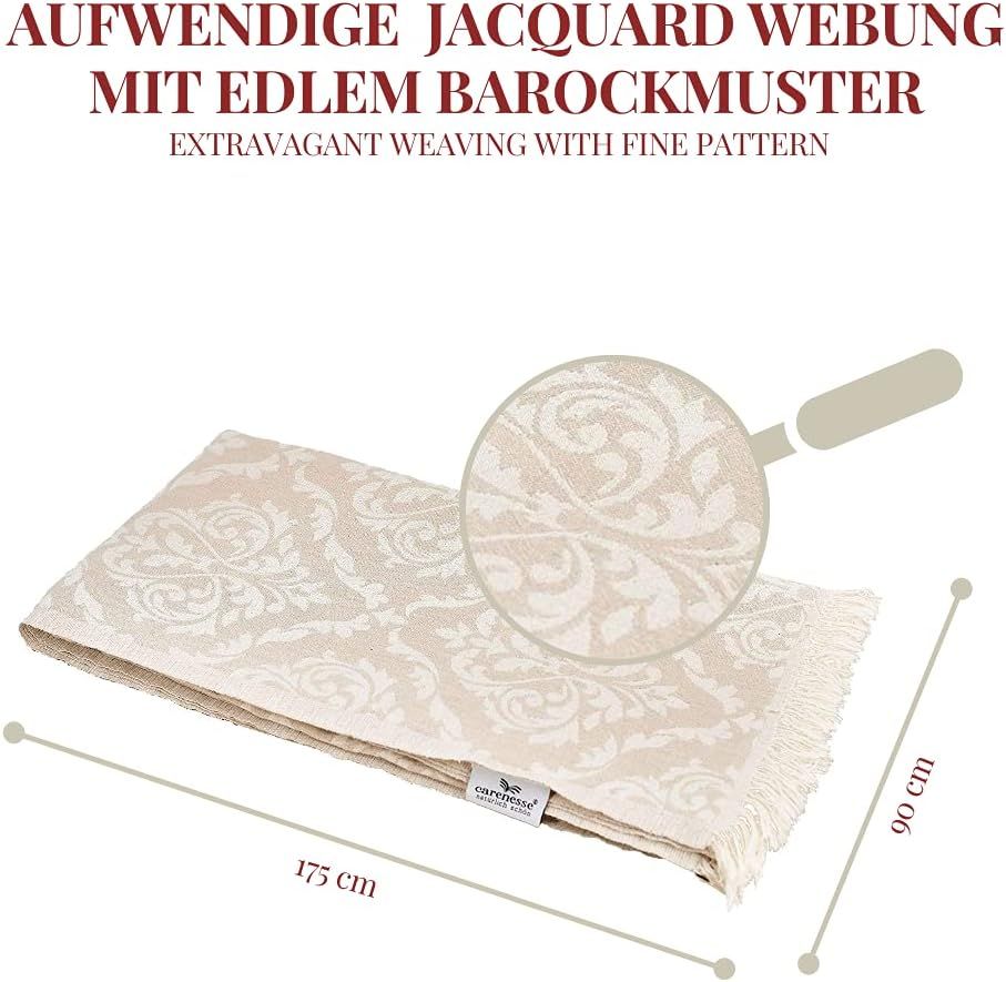 Carenesse Hamamtuch Barock 90*175 cm beige