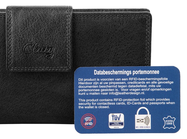 Cluty Geldbörse echt Leder