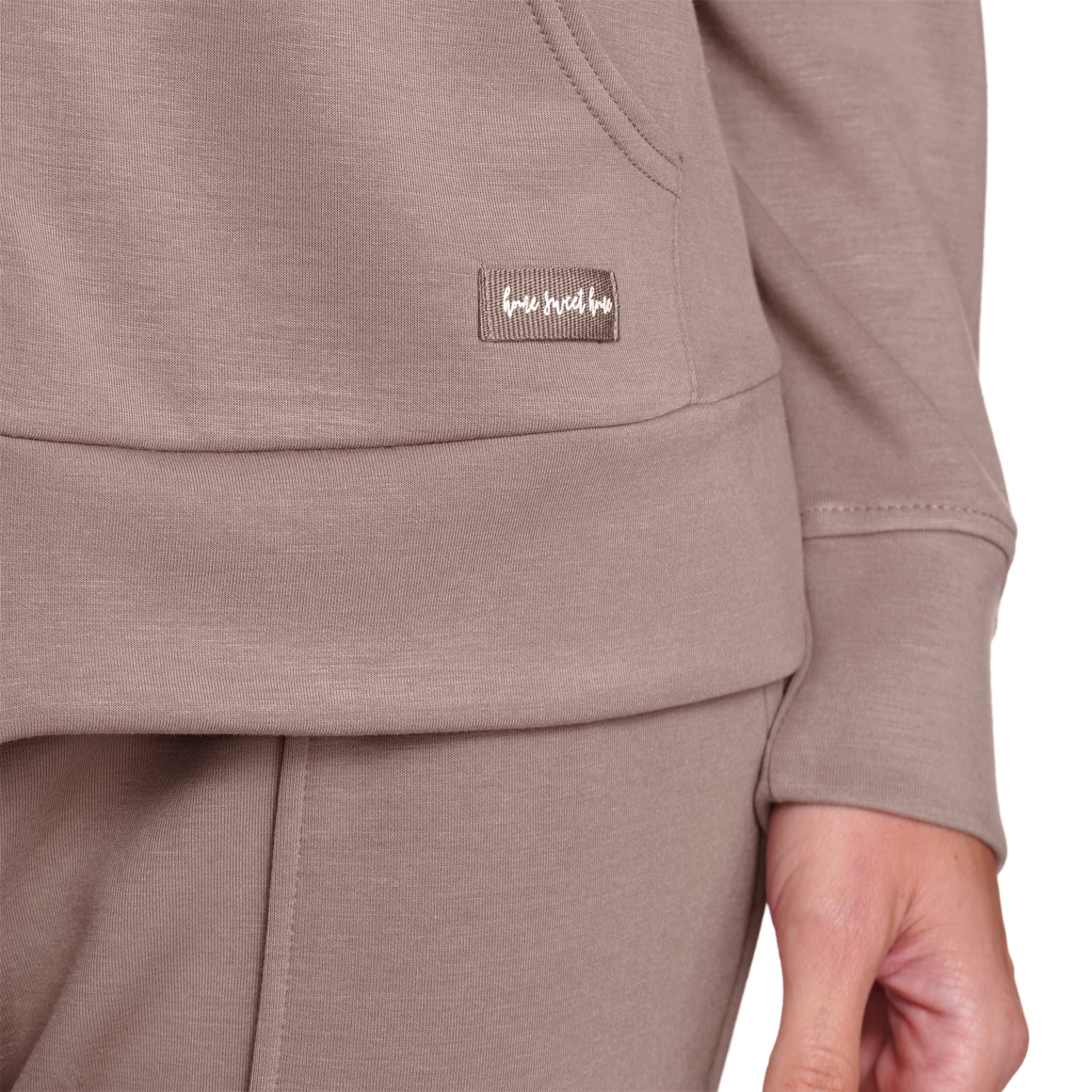 Gina Benotti Damen Sweatjacke aus Modal-Mix hellbraun