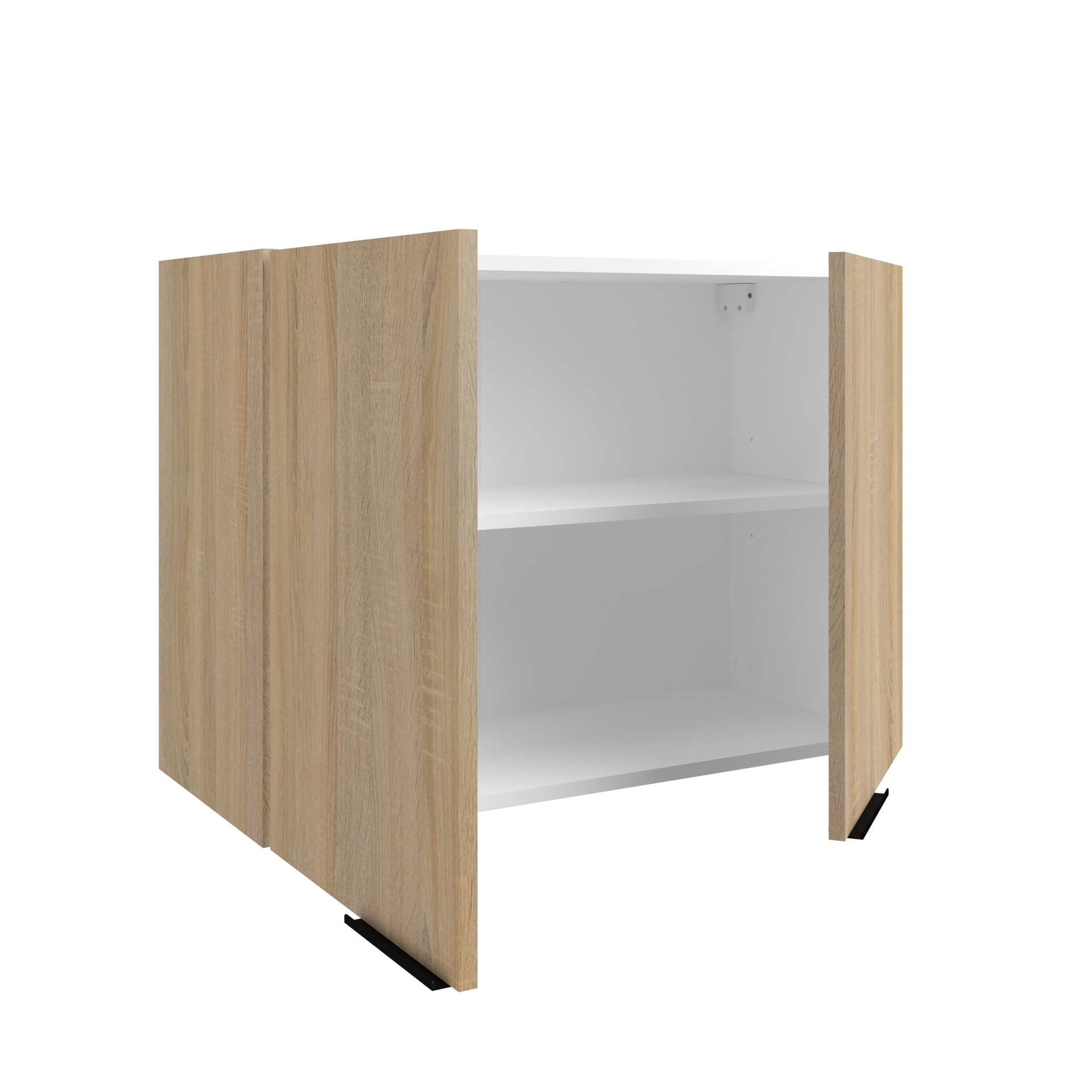 Parisot Küche mit Buffet FUMAY 21Eiche/Beton-Optik ca. 300 x 186 x 60 cm