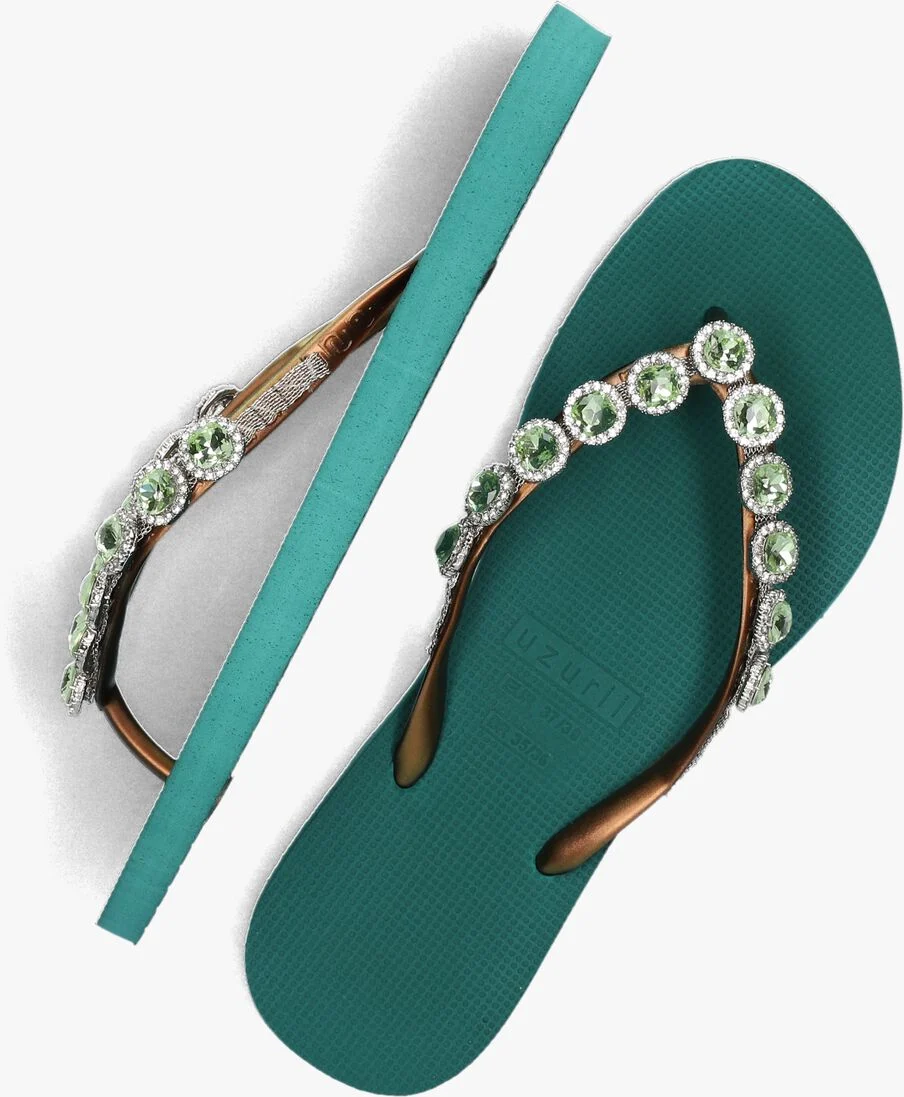 UZURII groene uzurii teenslippers beatrix