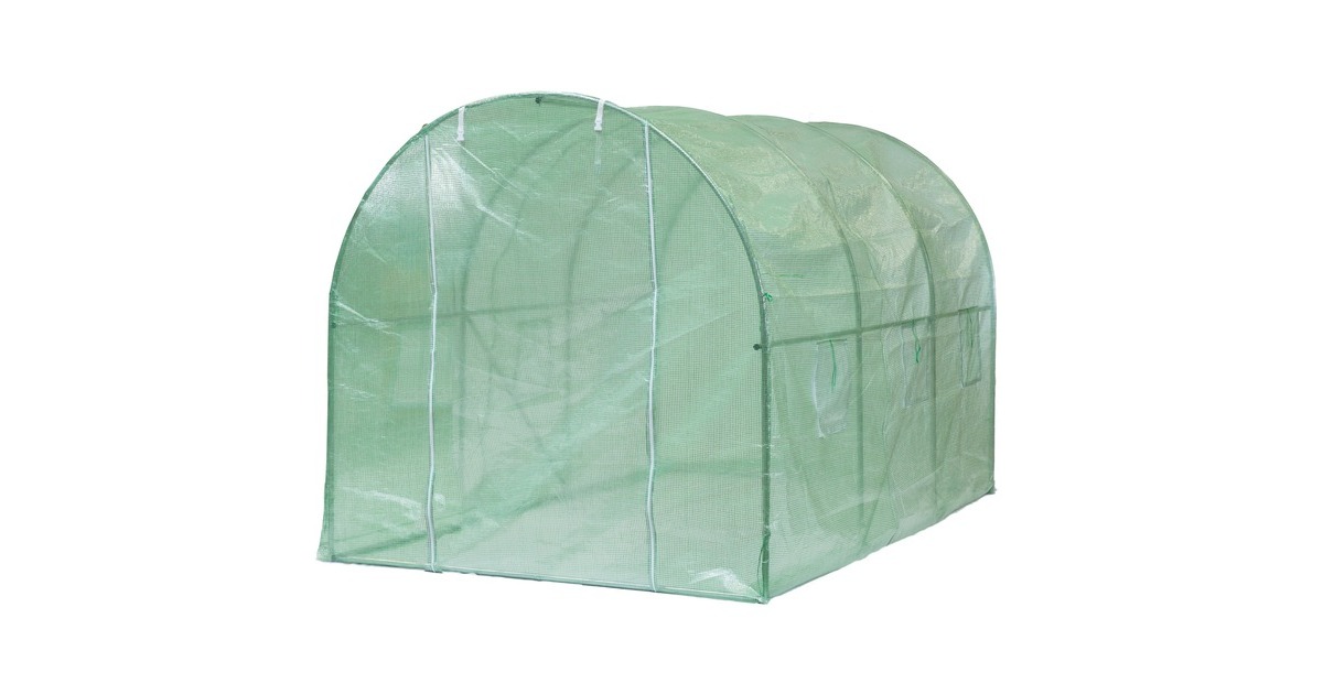NatureTuintunnel kweekkas  (Transparant/groen, 200 x 350 x 200 cm)