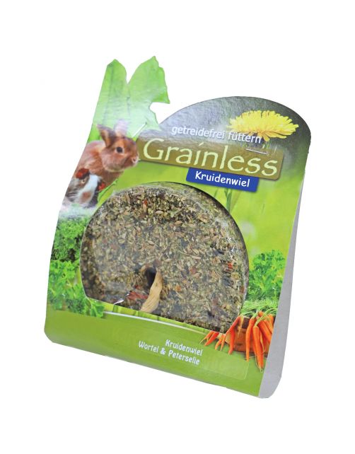 Jr Farm Grainless Kruidenwiel Met Wortel En Peterselie - Ruwvoer - 5 x 13 x 20 cm 140 g