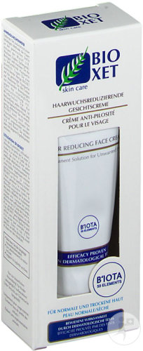 Bioxet Crème Anti-Pilosité Pour Le Visage Peau Normale-Sèche Tube 50ml
