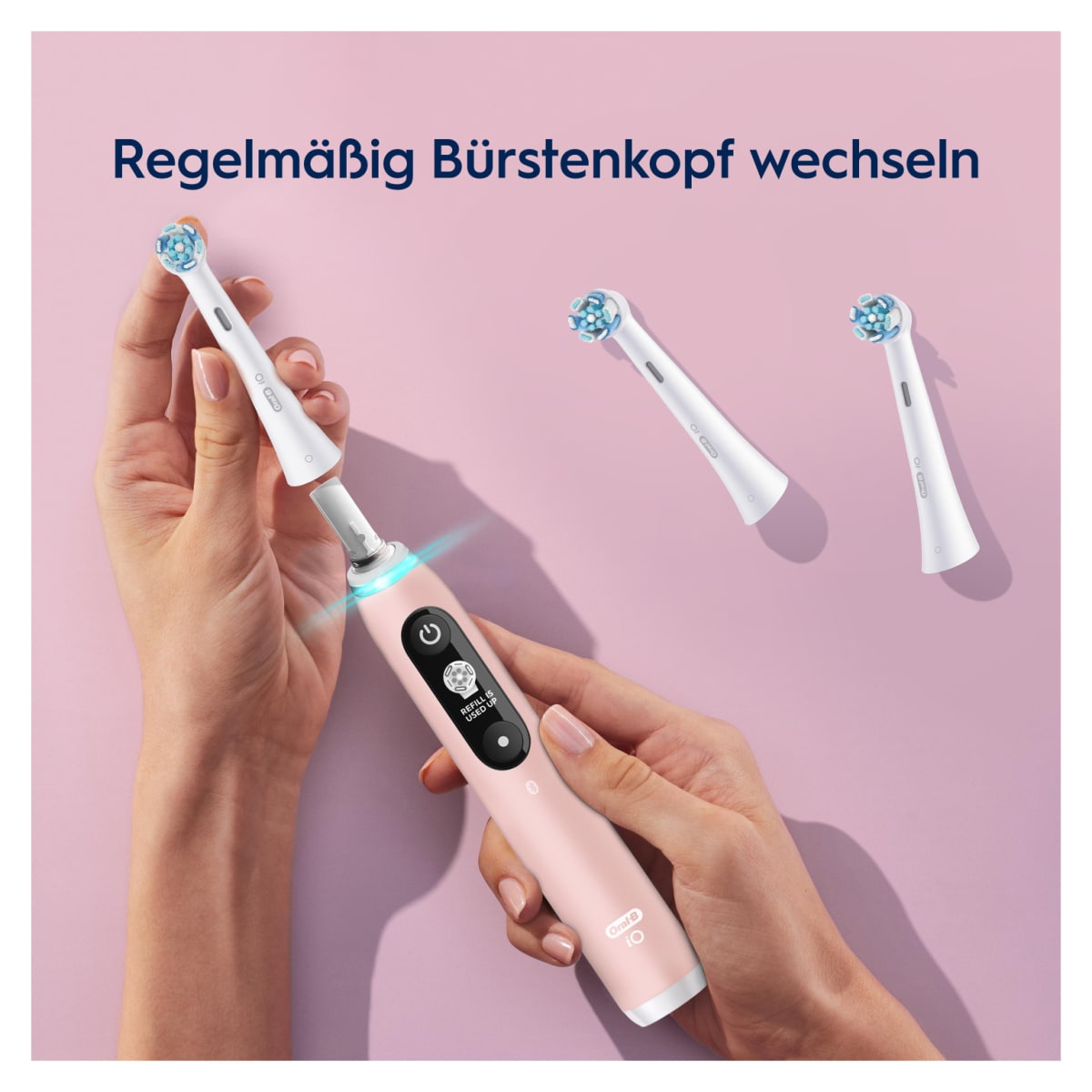 Oral-B iO Sanfte Reinigung Aufsteckbürsten, 6 Stück