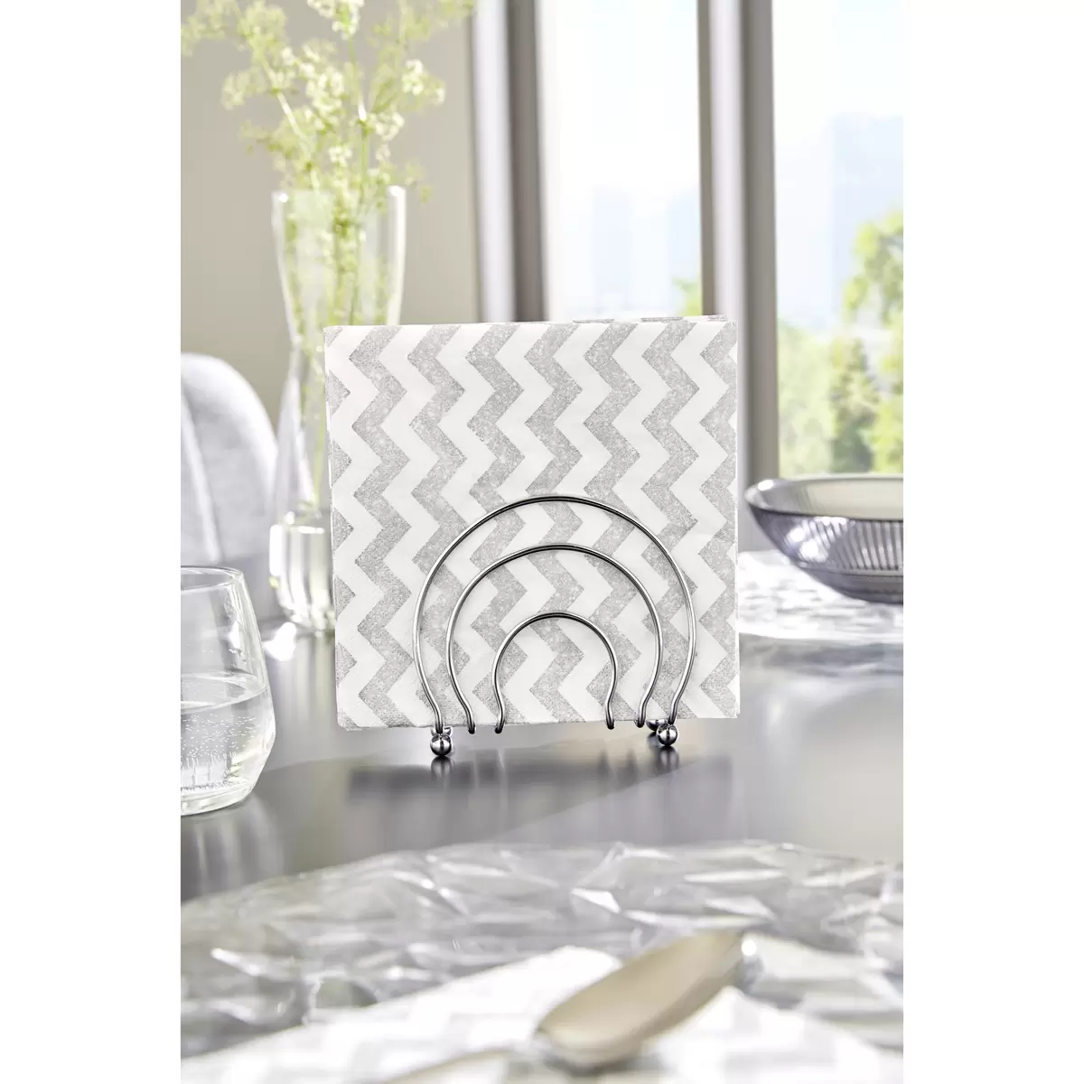 Serviettenhalter Sonnhild Luca Bessoni chrom,silber