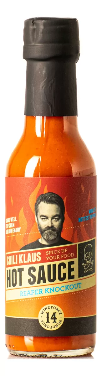 Chili Klaus Reaper Knockout hot sauce v. 14 - 147 ml.