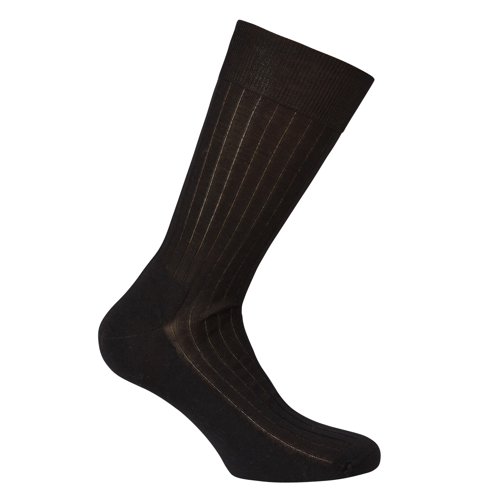 Chaussettes montantes en coton | Noir