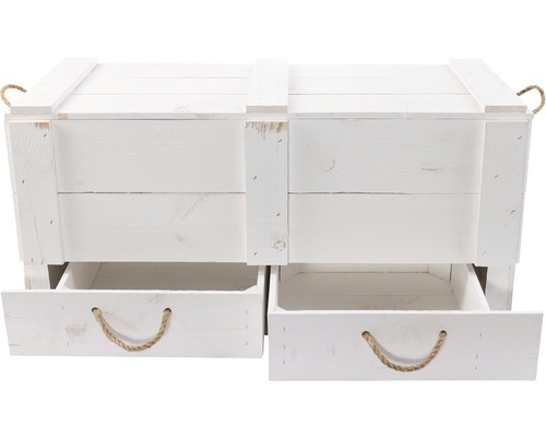 Vintage XXL ladekast, wit, 85x43x42 cm
