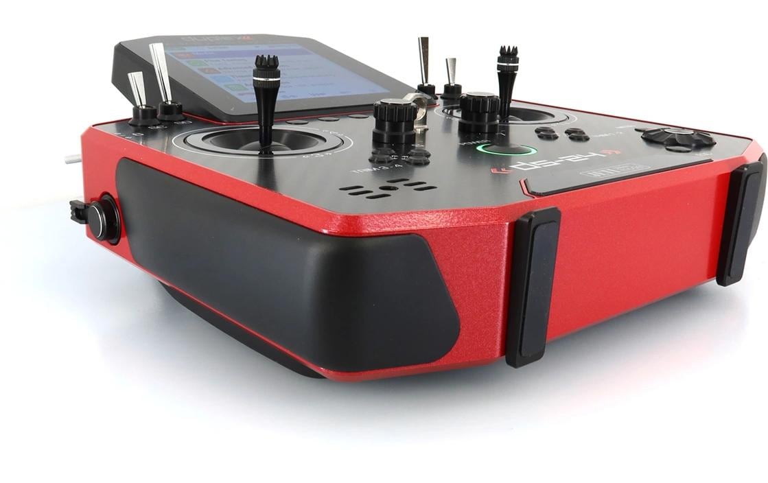 Fernsteuerung DS-24II Carbon Line Ruby 24 Kanal, Duplex EX<br>Professioneller 24-Kanal-Sender mit Geber auf Rückseite und Carbon-Frontplatte