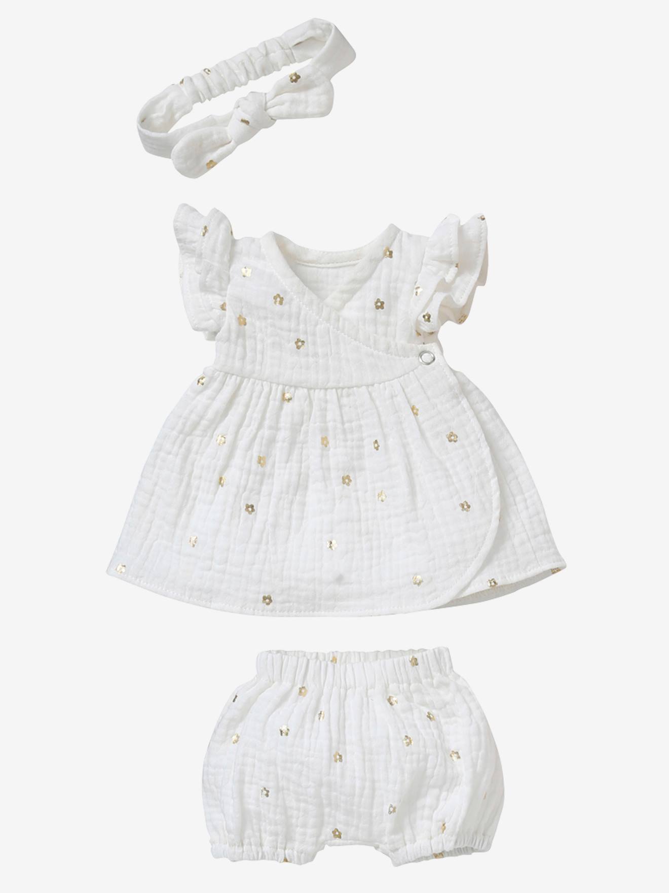 Roupas de boneca, menina multicolorida