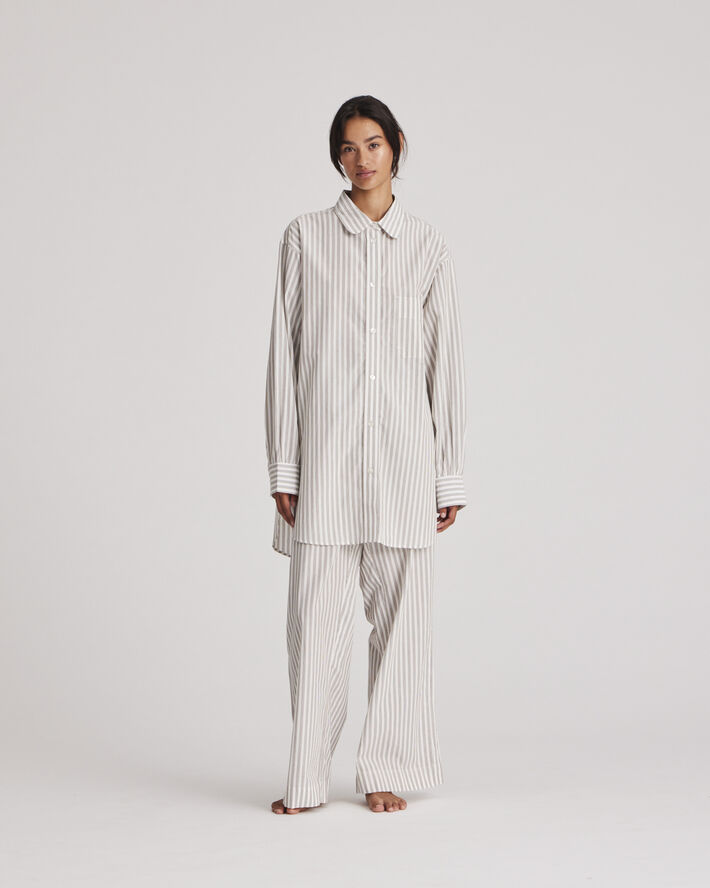 Gai&Lisva ROSA Shirt yarndyed White/ kangaroo