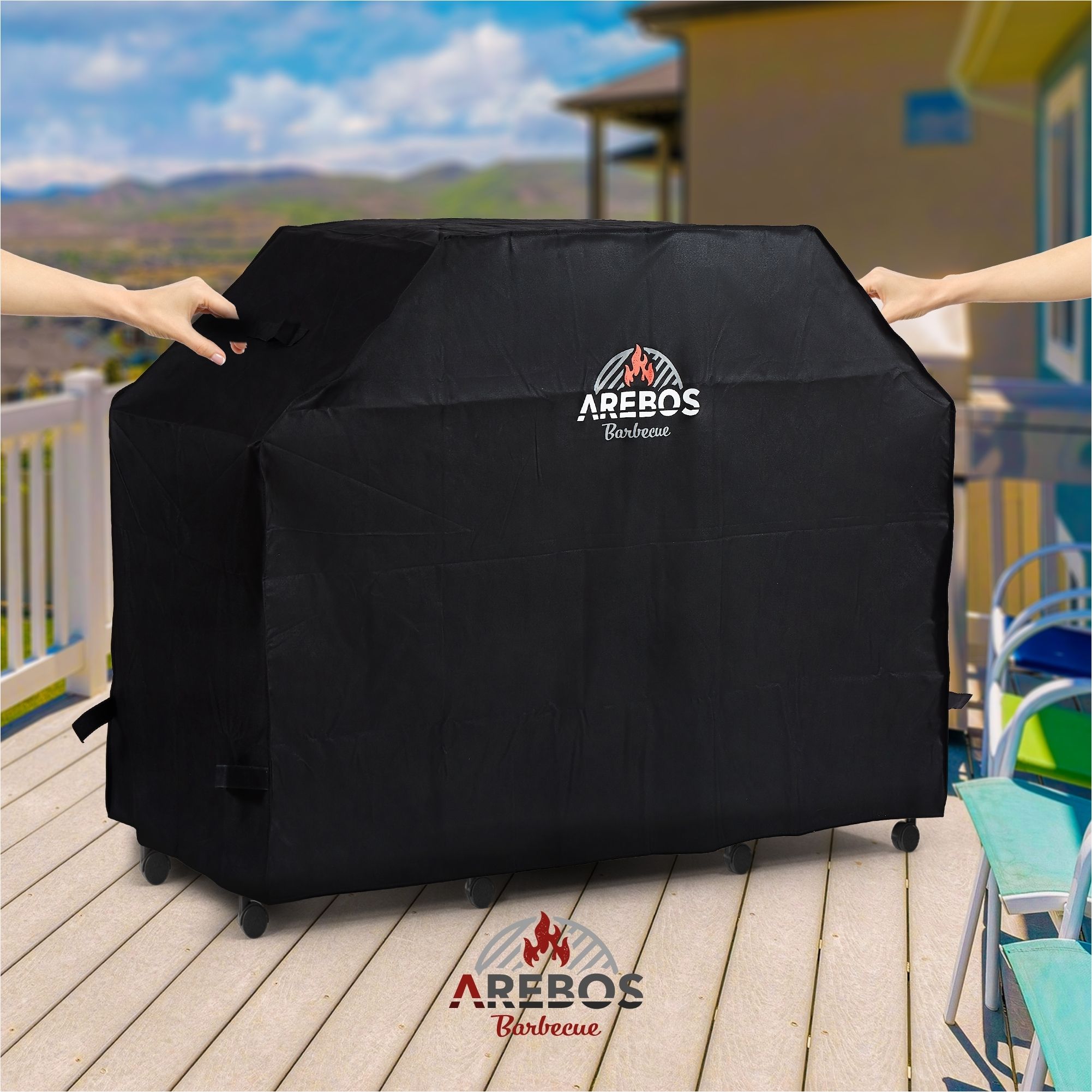 BBQ Grillhaube Abdeckung 152 x 71 x 112 cm