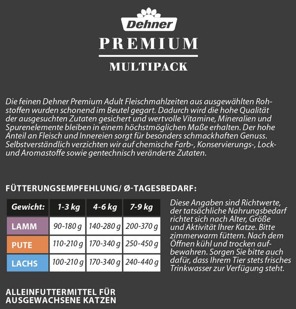 Dehner Premium Nassfutter für Katzen