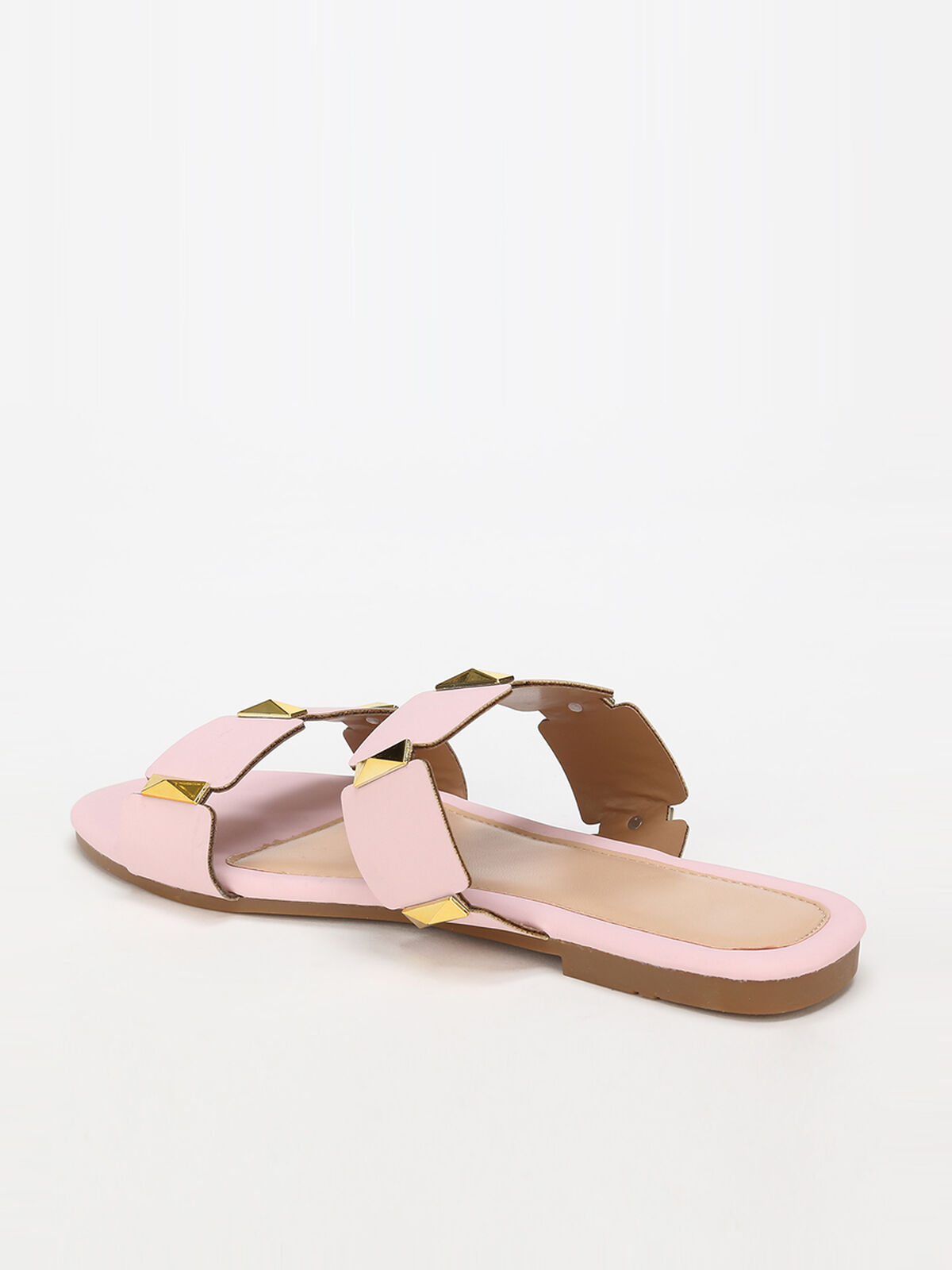 Mules à double brides- Rose