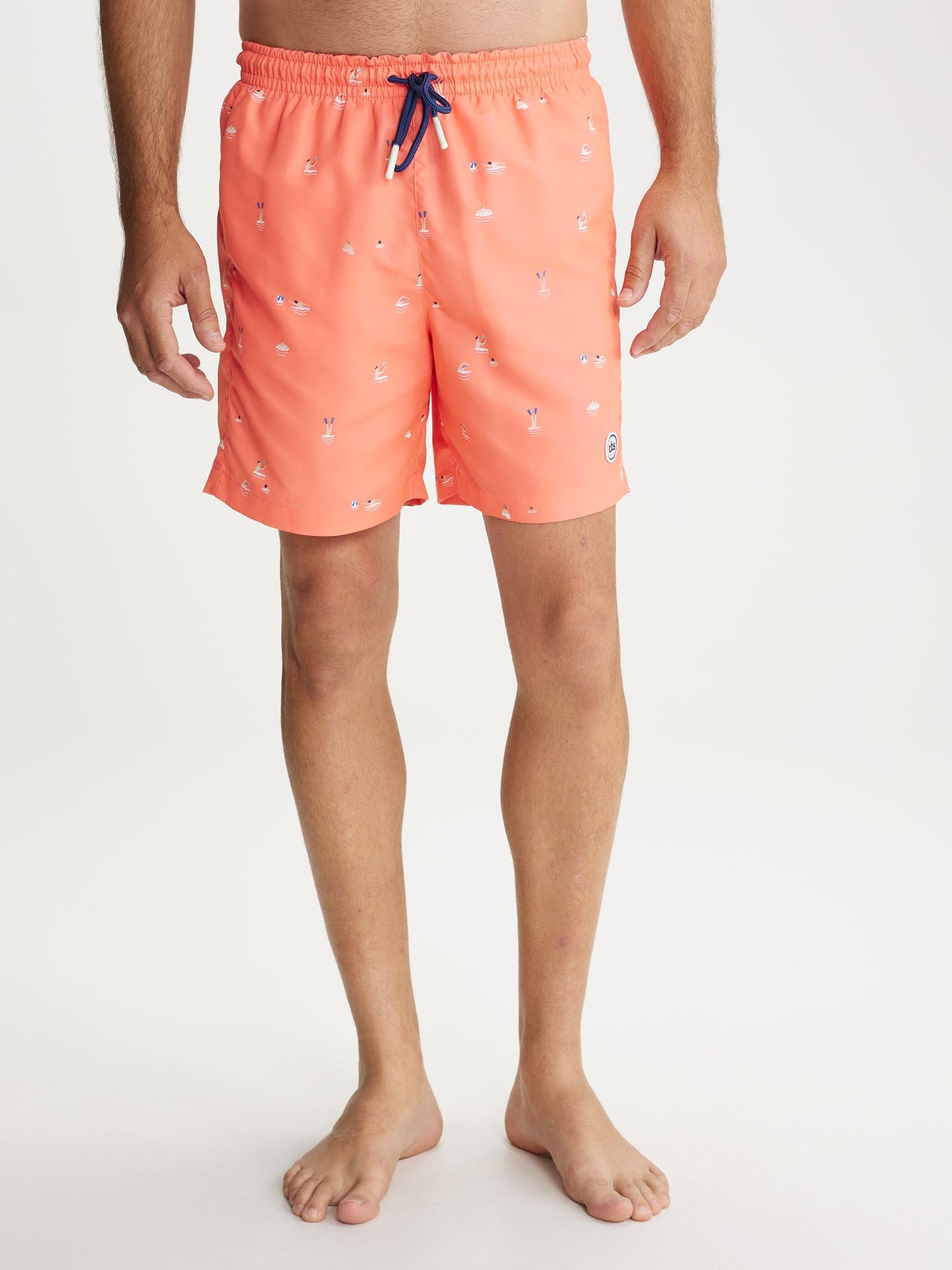 Short de Bain Fabriquée En France Rose