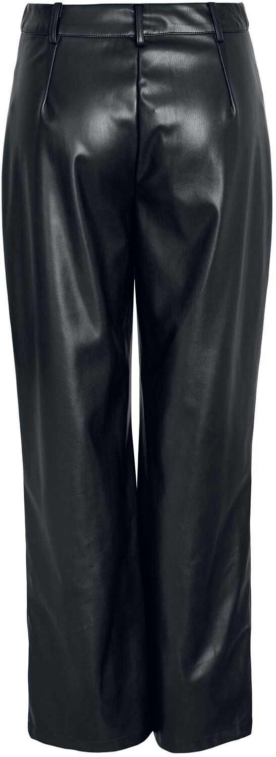 Andy Yolanda PU - Pantalon Ample Taille Haute  | Noisy May Pantalon imitation cuir