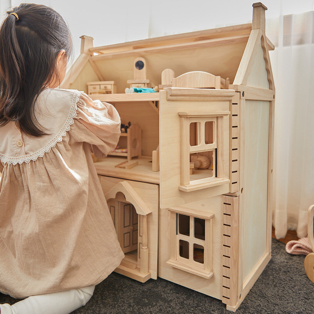 Plan toys victoriaans poppenhuis 7124 I ilovespeelgoed.nl