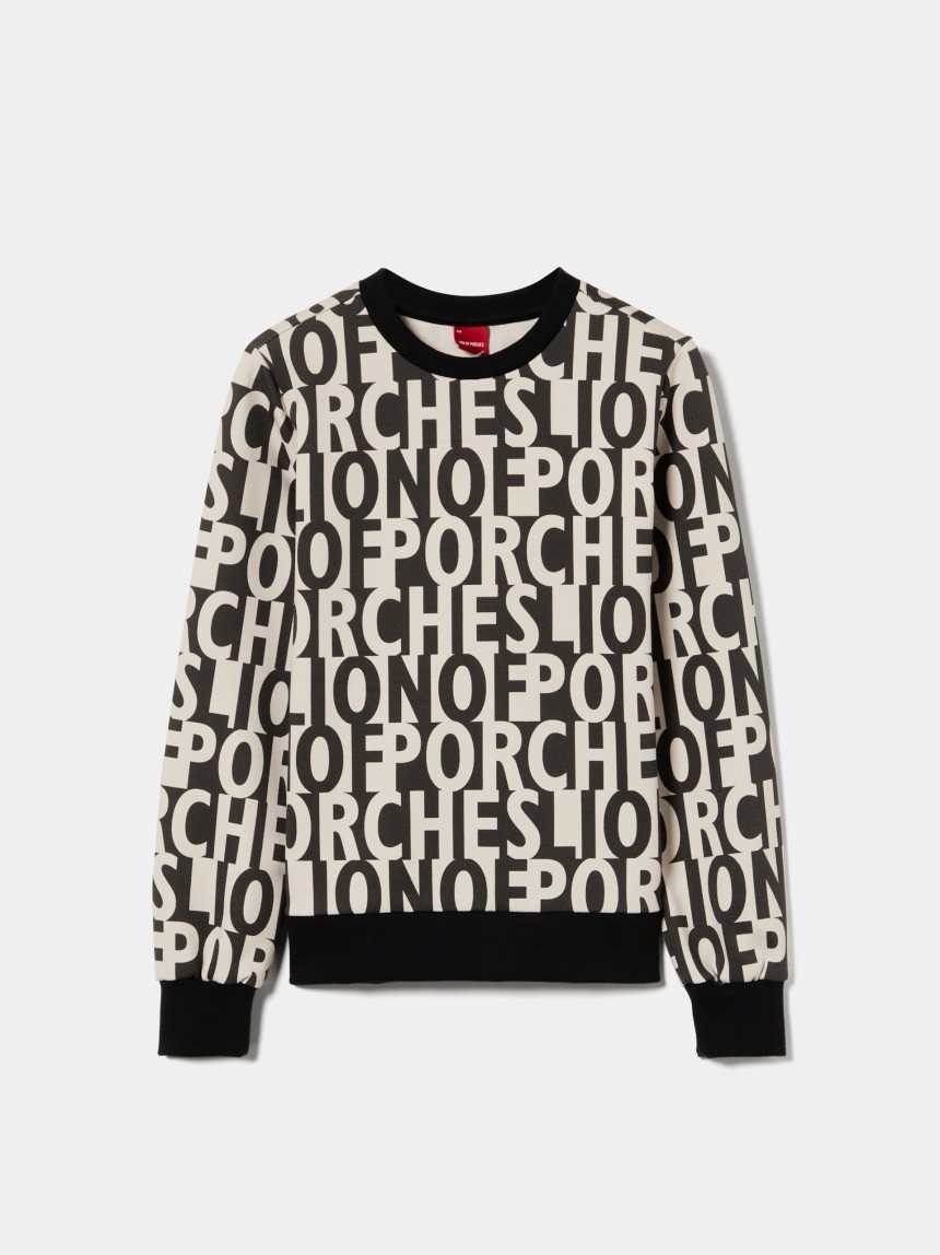 Sweater com branding all over