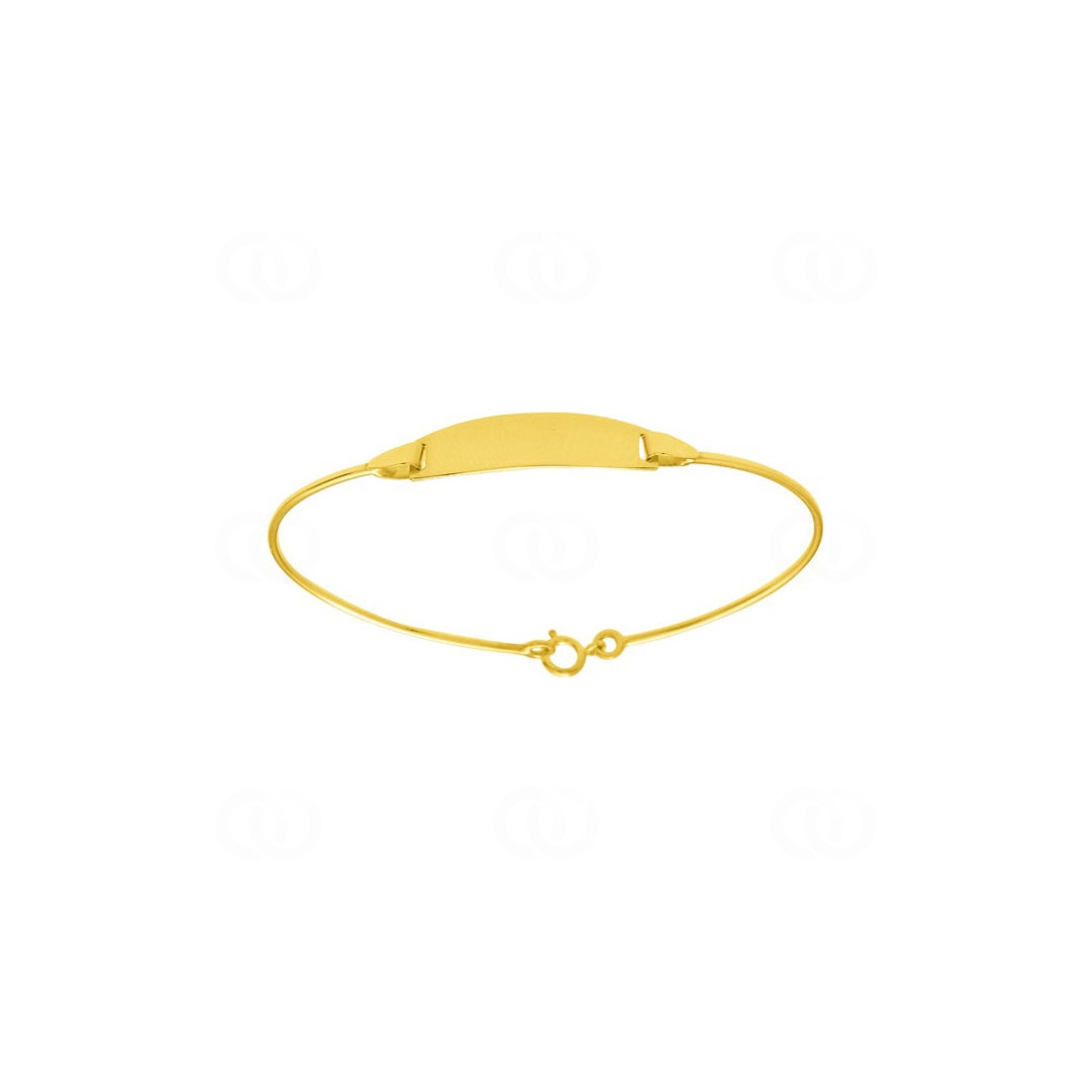 Gravurarmreif 750/18 K Gelbgold - 42x52mm