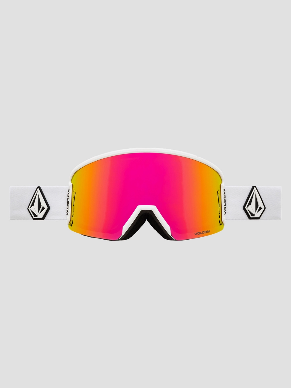 Volcom Garden 2 Matte Wht Goggle pink chrome