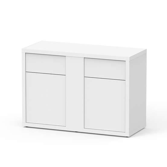 Meuble d'aquarium avec 2 portes Sublime Blanc L.120xP.50xH.83cm