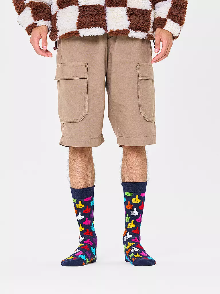 HAPPY SOCKS Herren Socken THUMBS UP navy blau