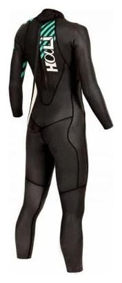 Combinaison Neoprene Femme Mako Hali Noir Turquoise