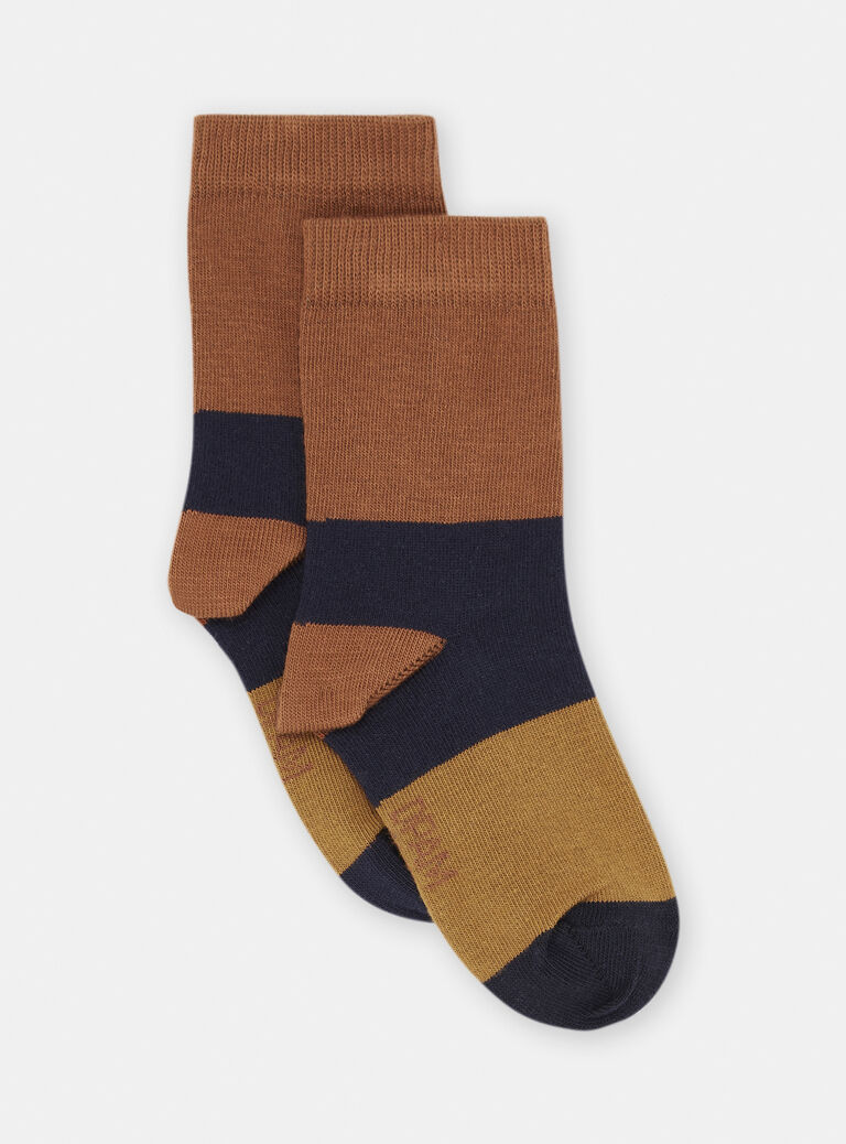 Chaussettes cannelles à imprimé à rayures