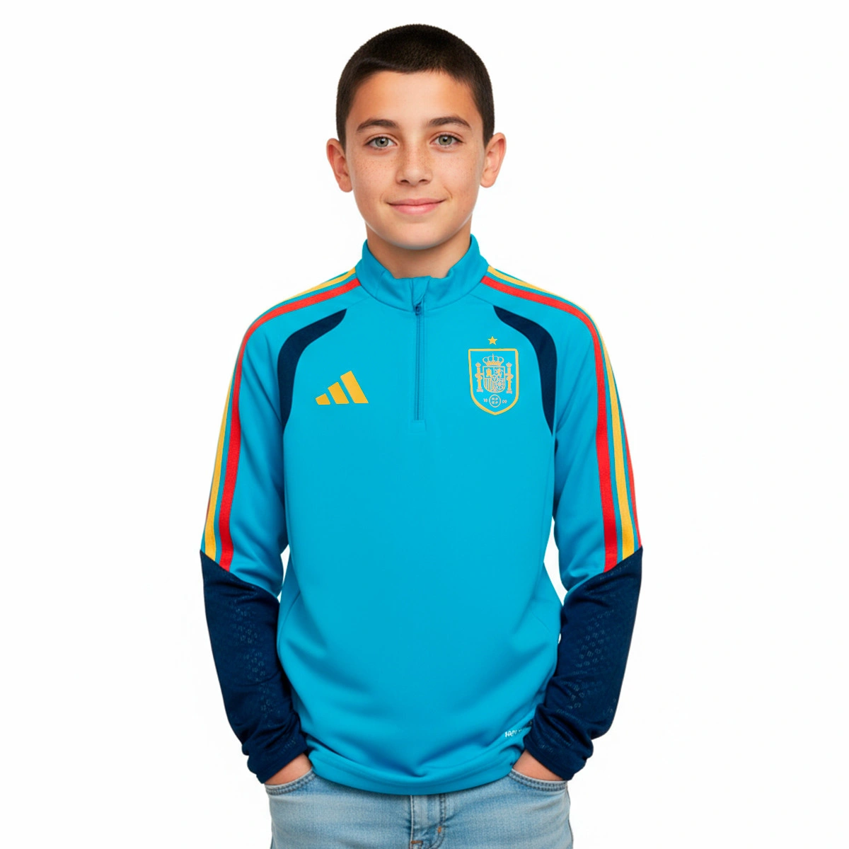 Sweatshirt adidas Espanha Training Mundial 2026 Criança