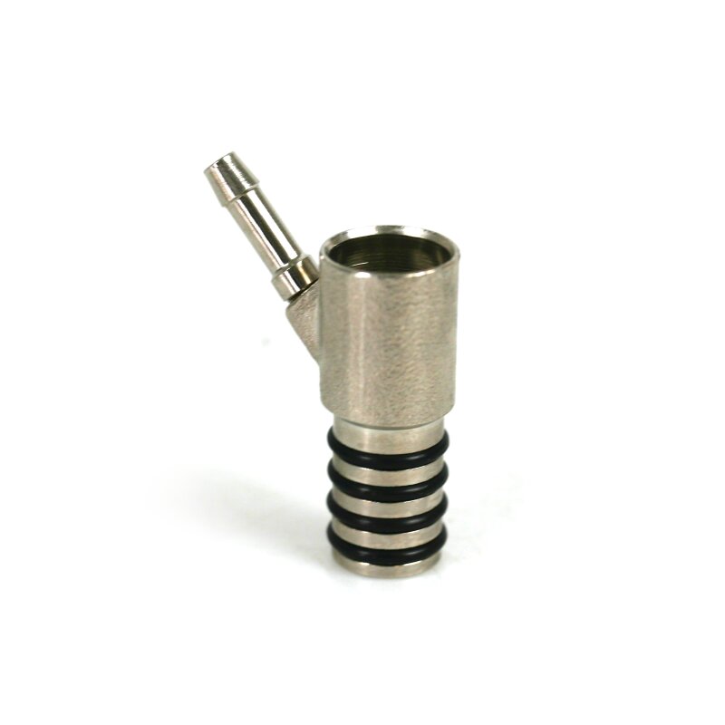 Benzindüsenadapter für Gaszufuhr mit 4 O-Ringen L=40mm (14mm/6mm)