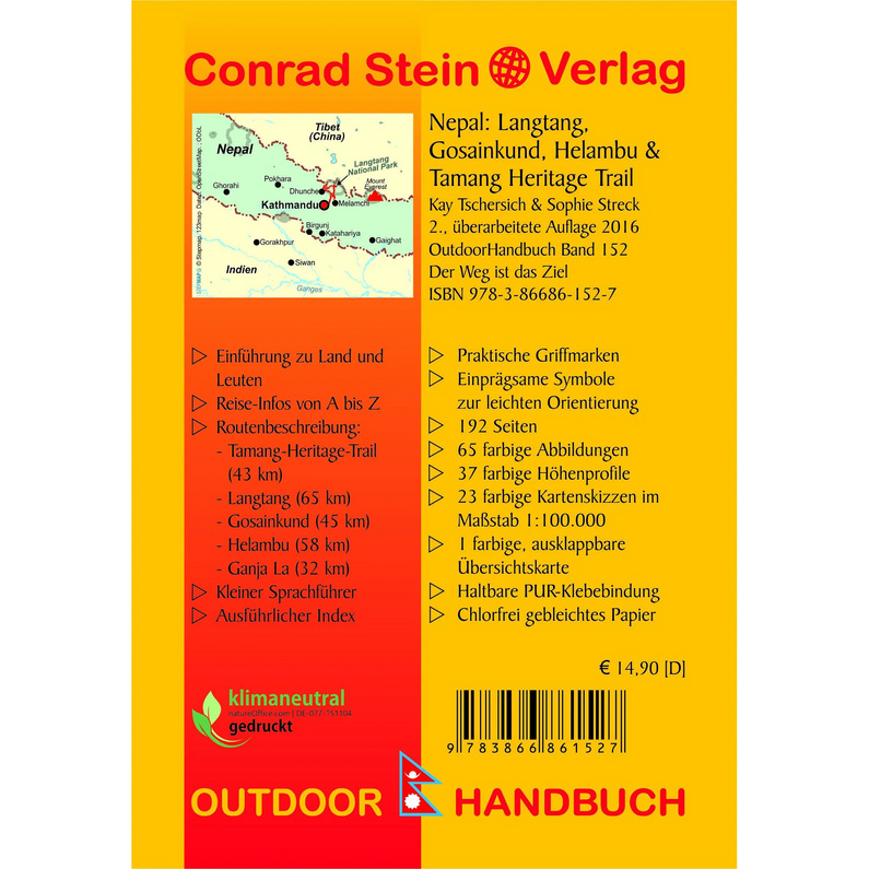 Conrad Stein Nepal: Langtang, Gosainkund, Helambu, Tamang H.Tr.