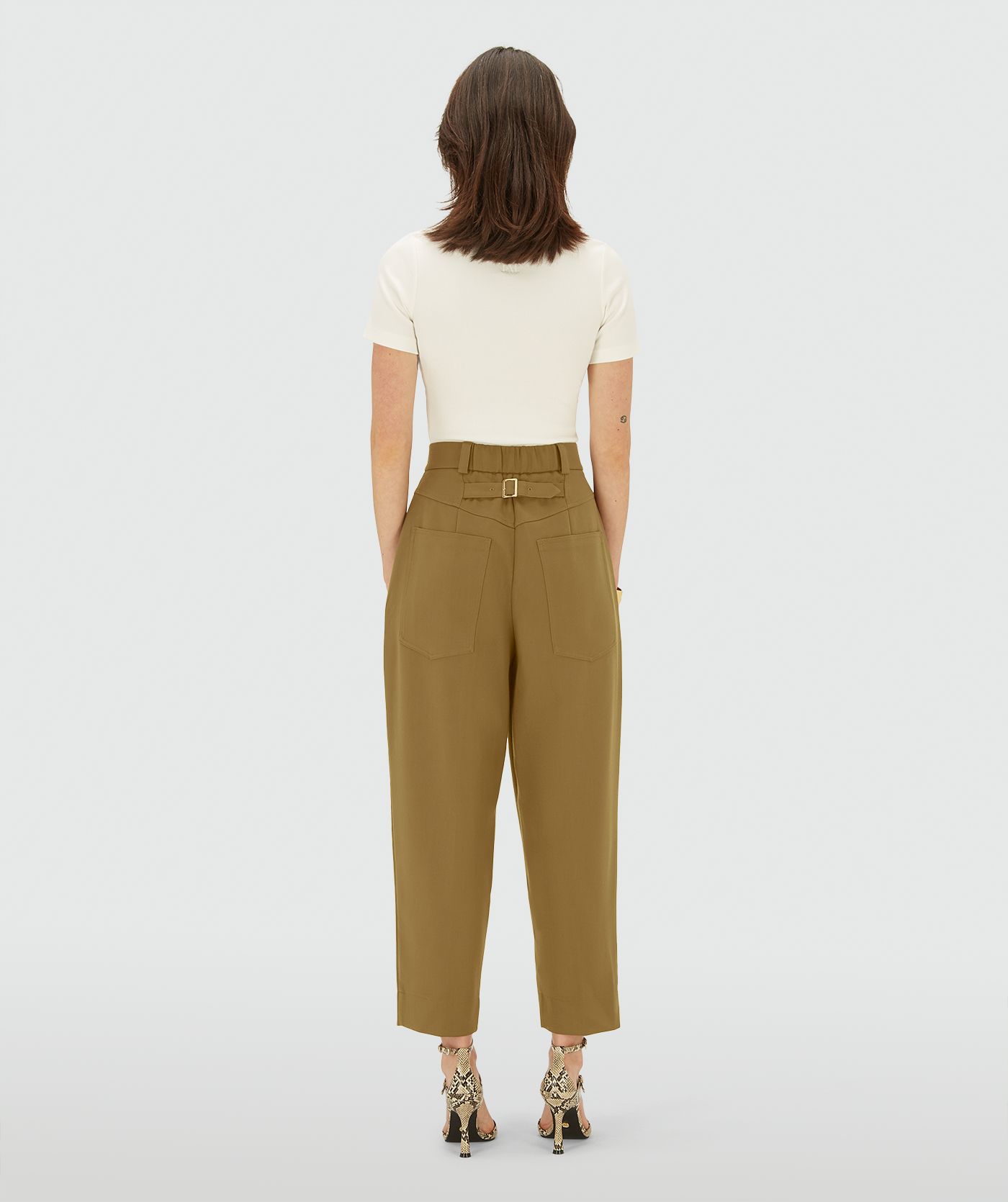 JV-SONYES oversized balloon fit pantalon - olive green