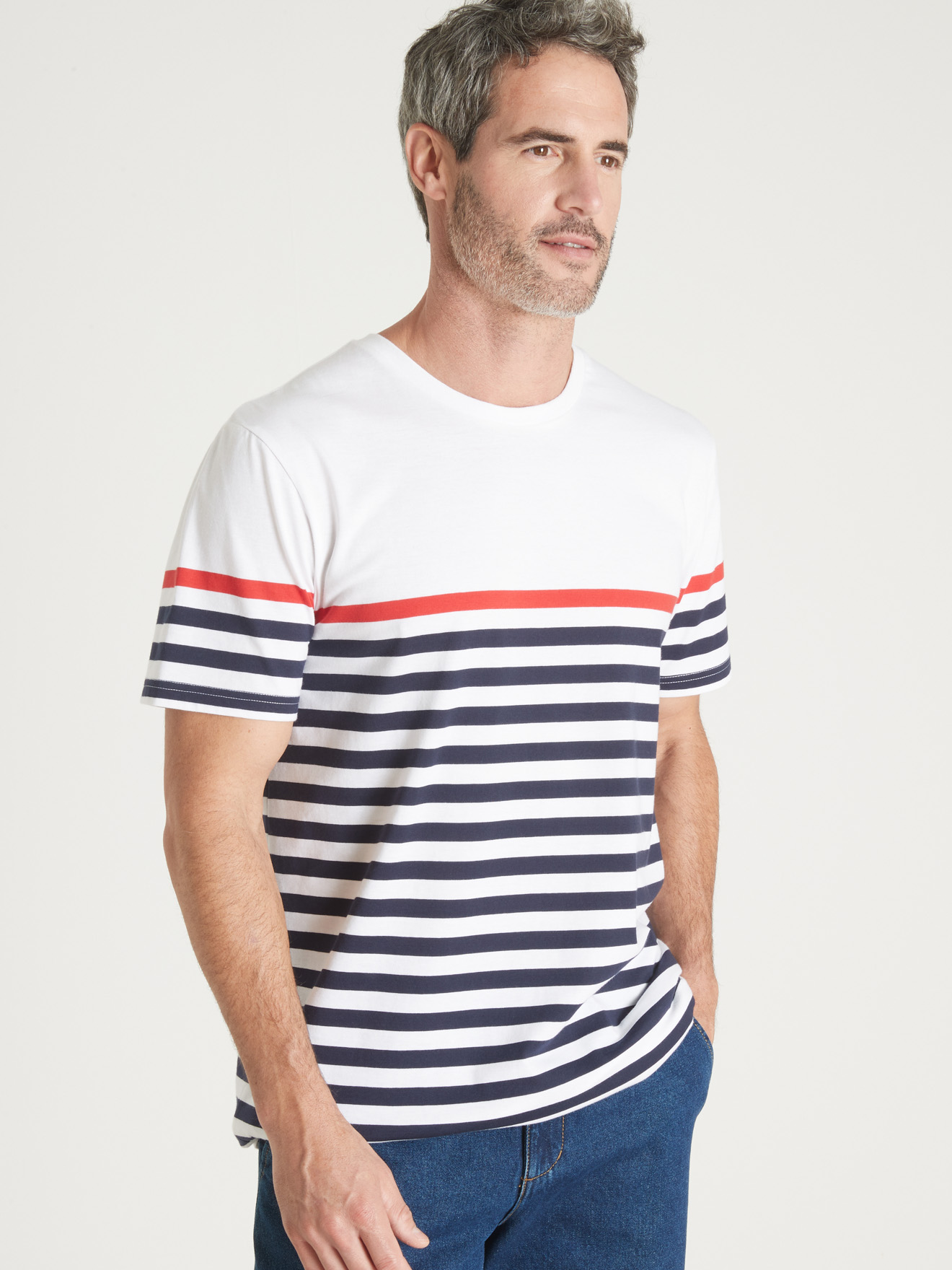Tee-shirt marinière manches courtes