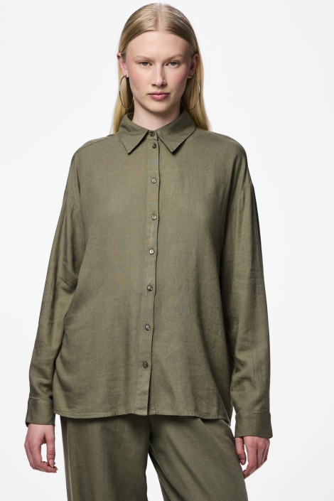 Pieces groene dames blouse