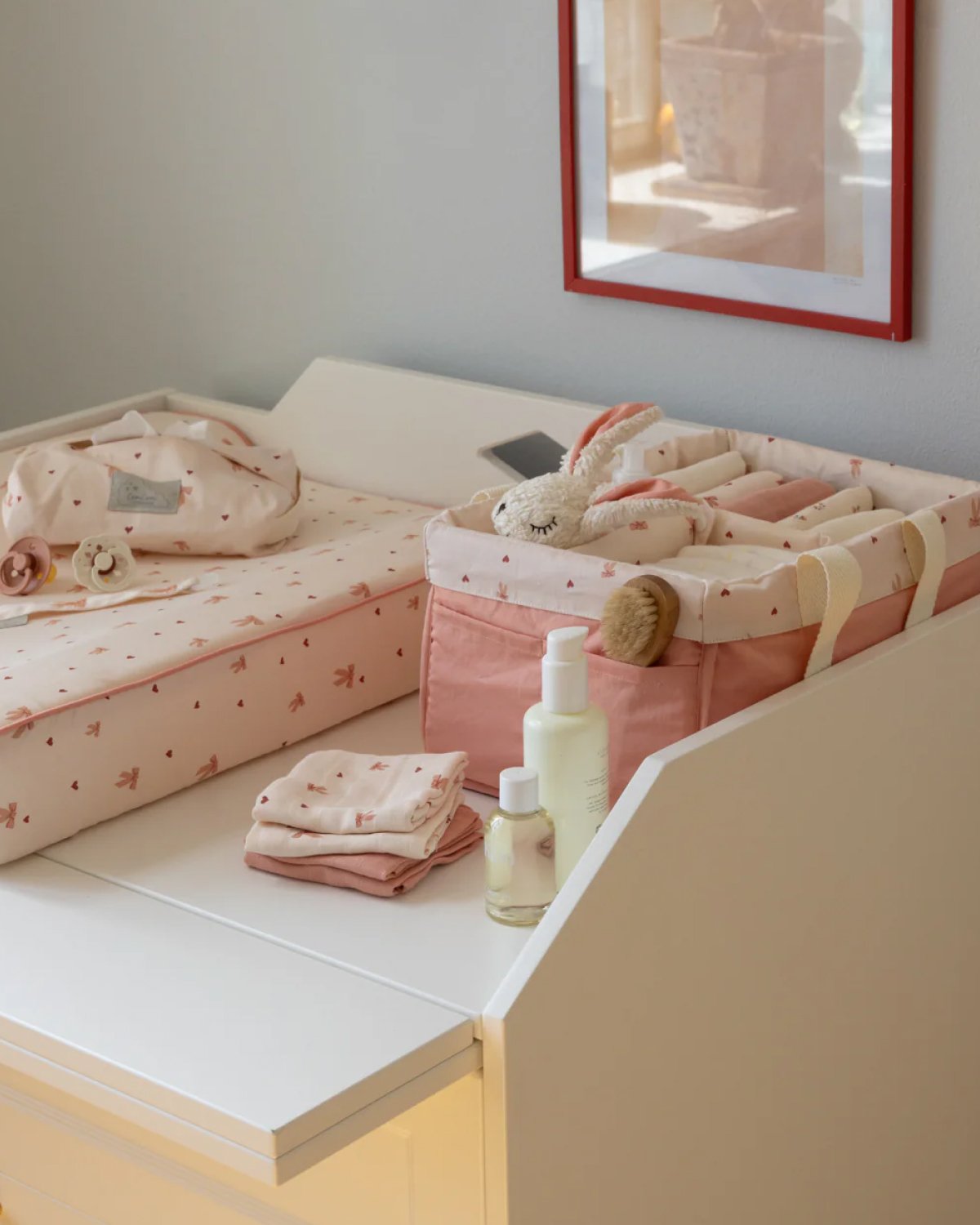 Oppbevaringskurv med håndtak, 32x23cm – Økologisk | Diaper Caddy