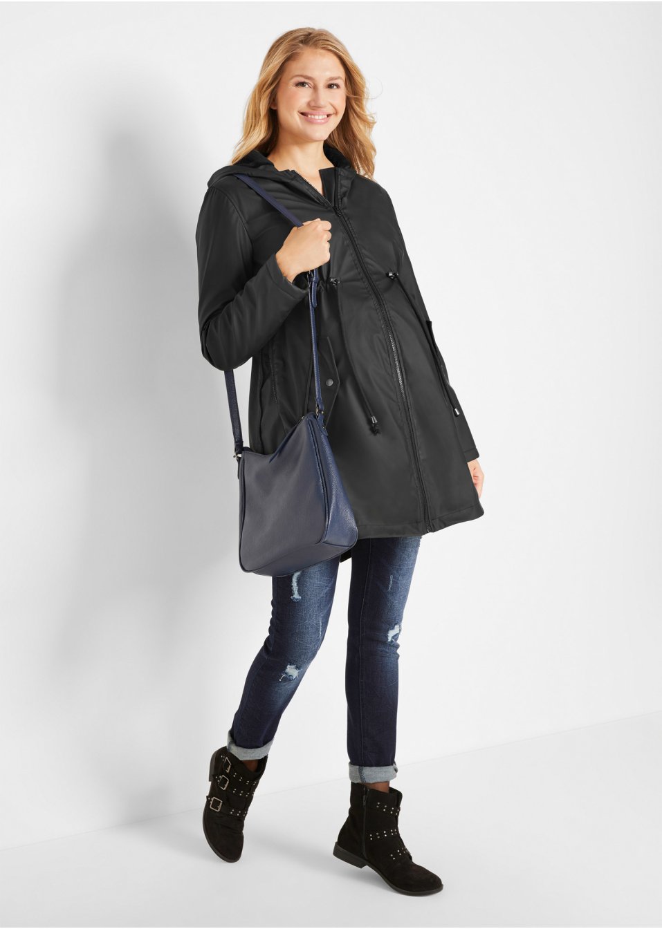 Veste imperméable de grossesse/de portage, doublée