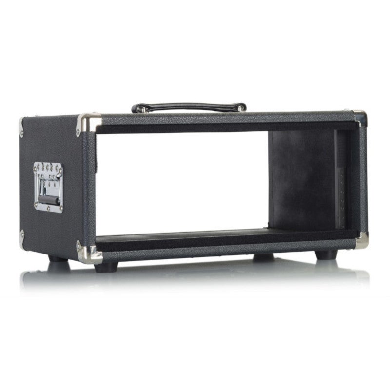 Gator Cases GR-RETRORACK-4BK Retro Rack Vintage Amp Vibe Rack Case 4U Black