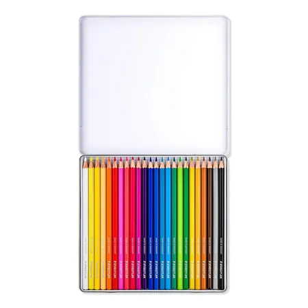 STAEDTLER® 146C Metalletui mit 24 Farbstiften in sortierten Farben